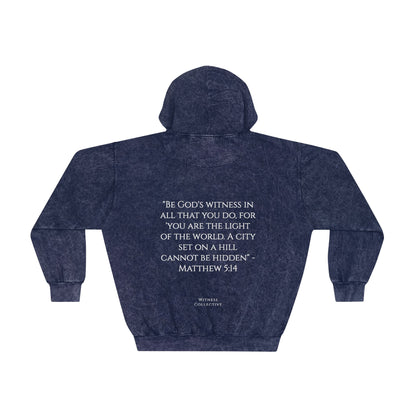 BE GOD'S WITNESS - Unisex Faded Wash Hoodie