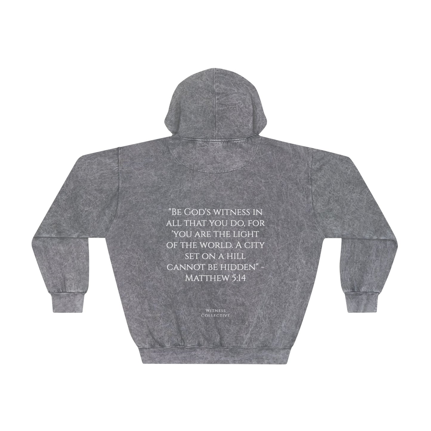 BE GOD'S WITNESS - Unisex Faded Wash Hoodie