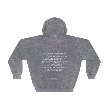 BE GOD'S WITNESS - Unisex Faded Wash Hoodie